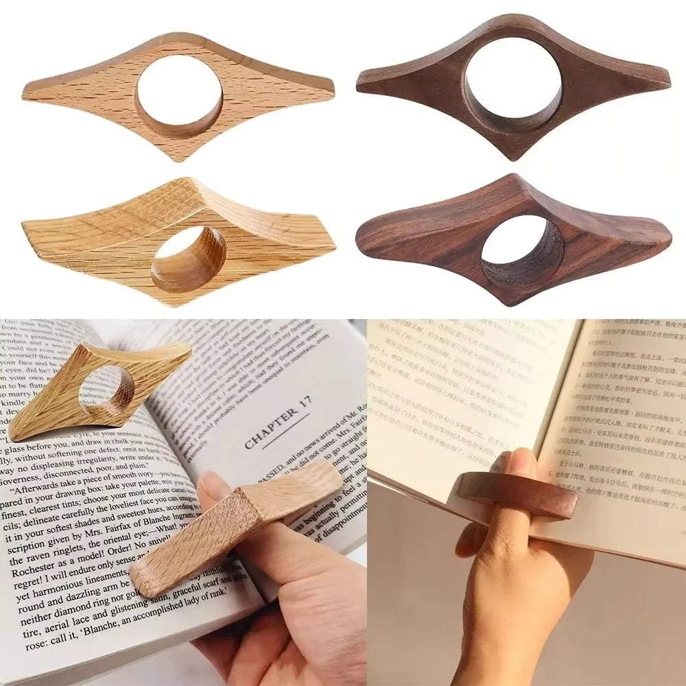 Premium Wooden Thumb Bookmark™